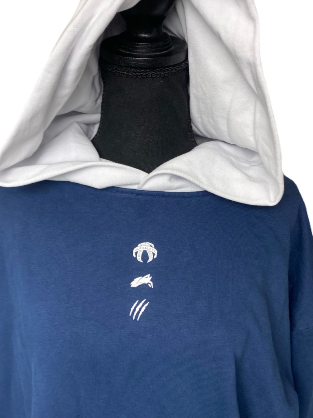Alphalete‎ Three Pillar Heavyweight Hoodie Men's Pullover Hoodie Navy Men's XL - Picture 2 of 6